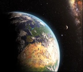 discovery education logo (space image of planet)