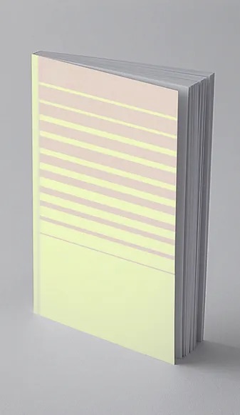 white with pink stripes notebook