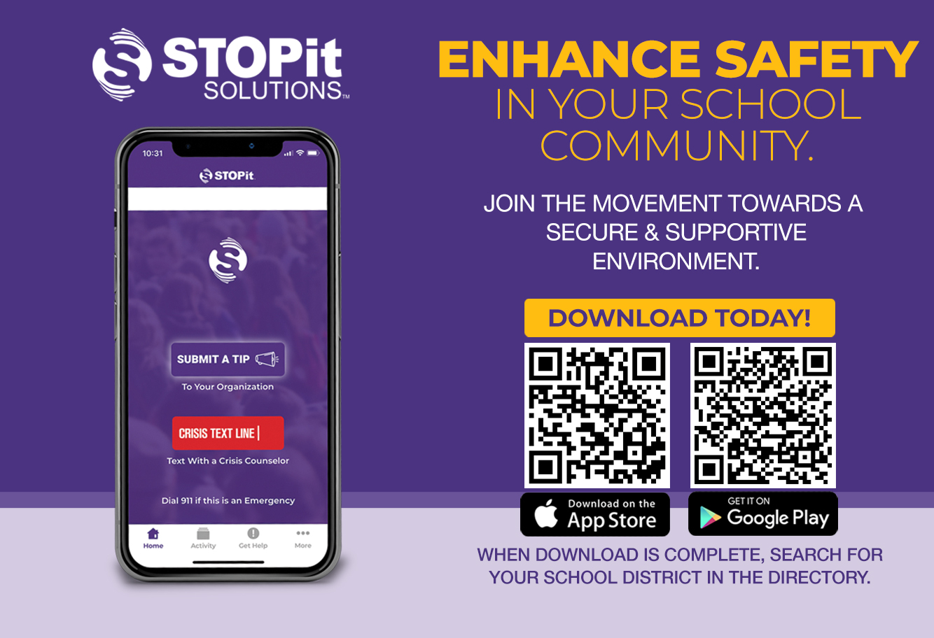 StopIt QR Codes and image of cell phone
