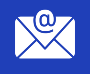 email icon with blue background