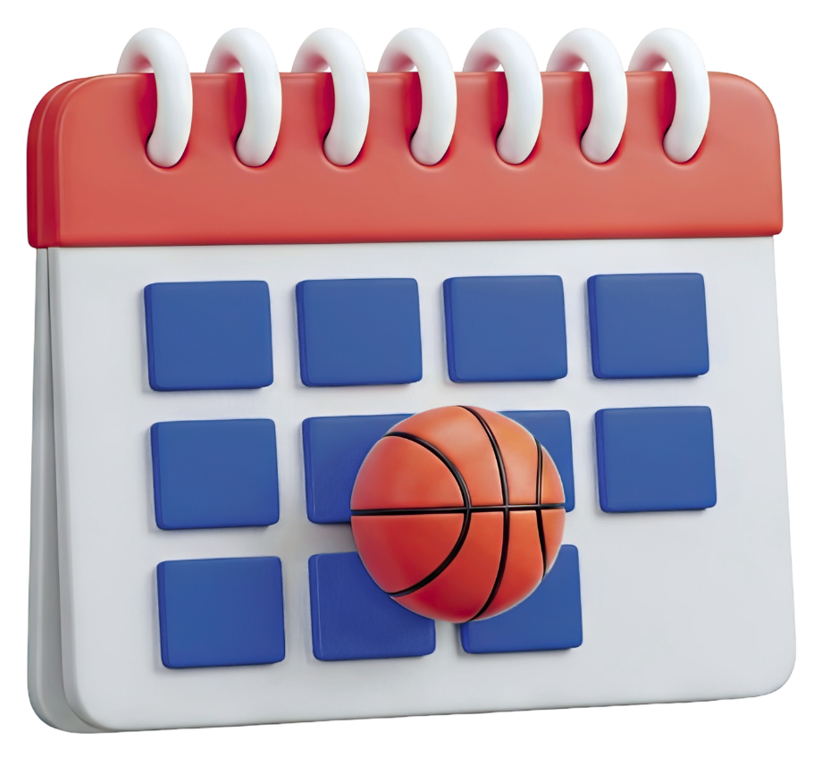 calendar with basketball
