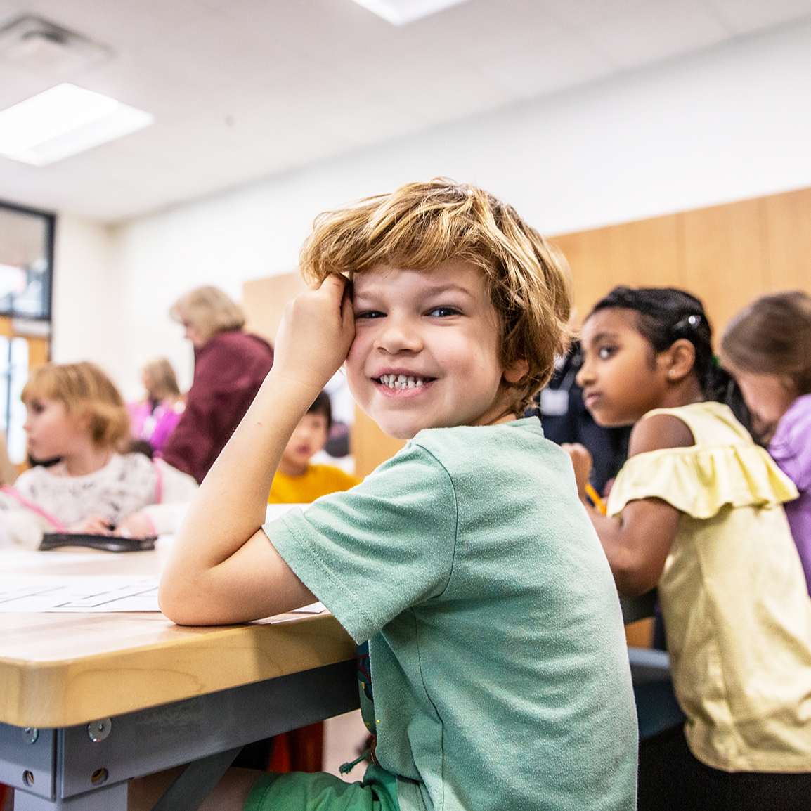 Students in class