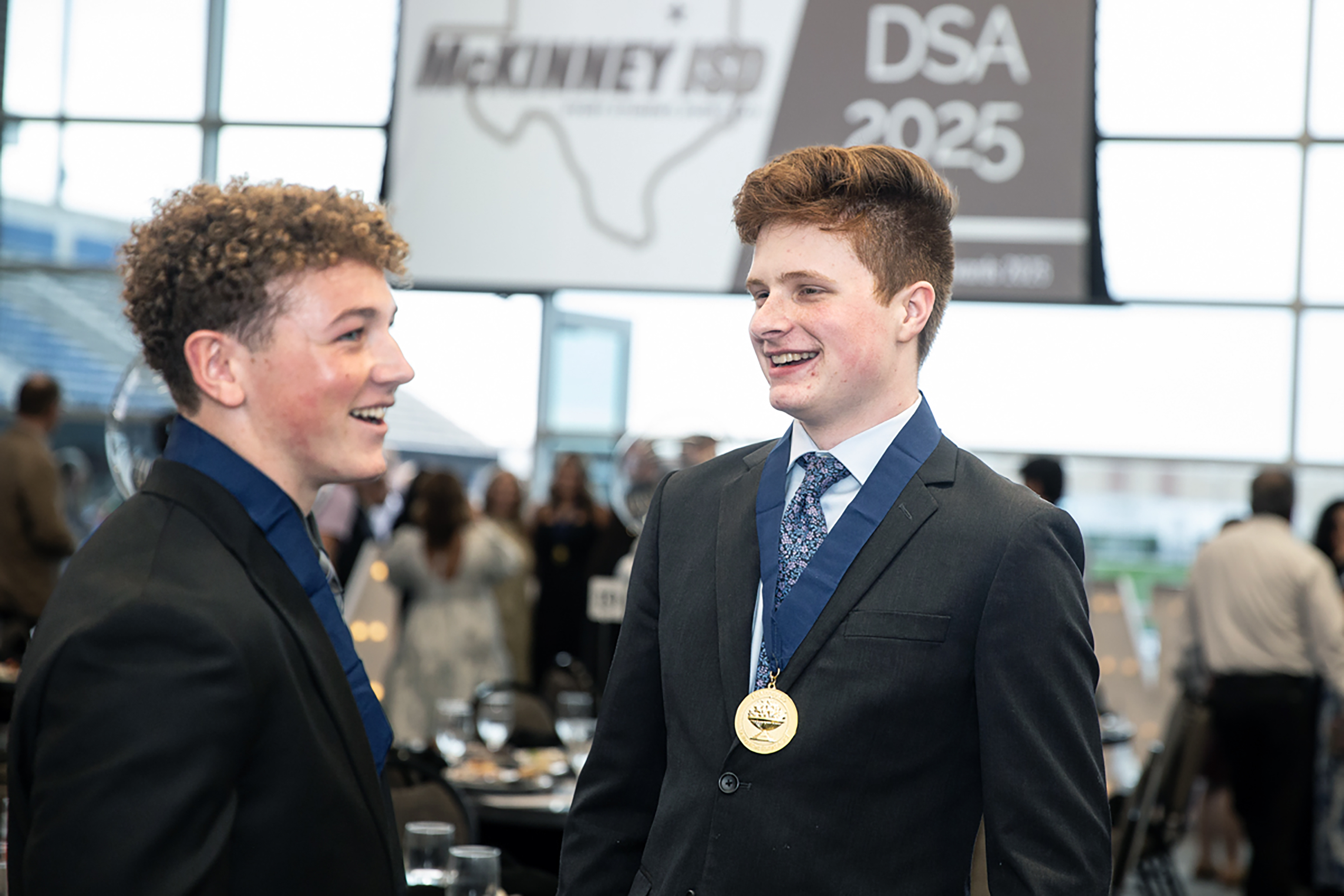 two mckinney isd students attend the distinguished student awards 