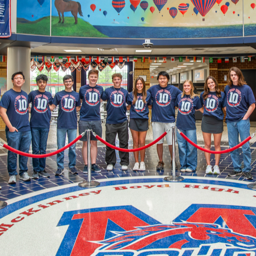 2025 top ten students at mckinney boyd high school