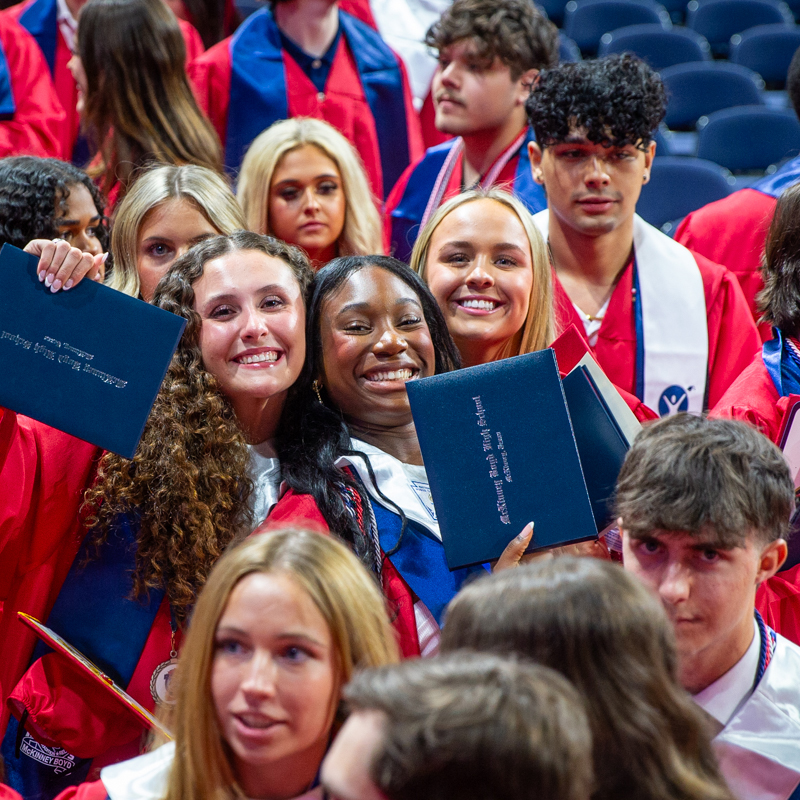 mckinney boyd hig school students attend graduation