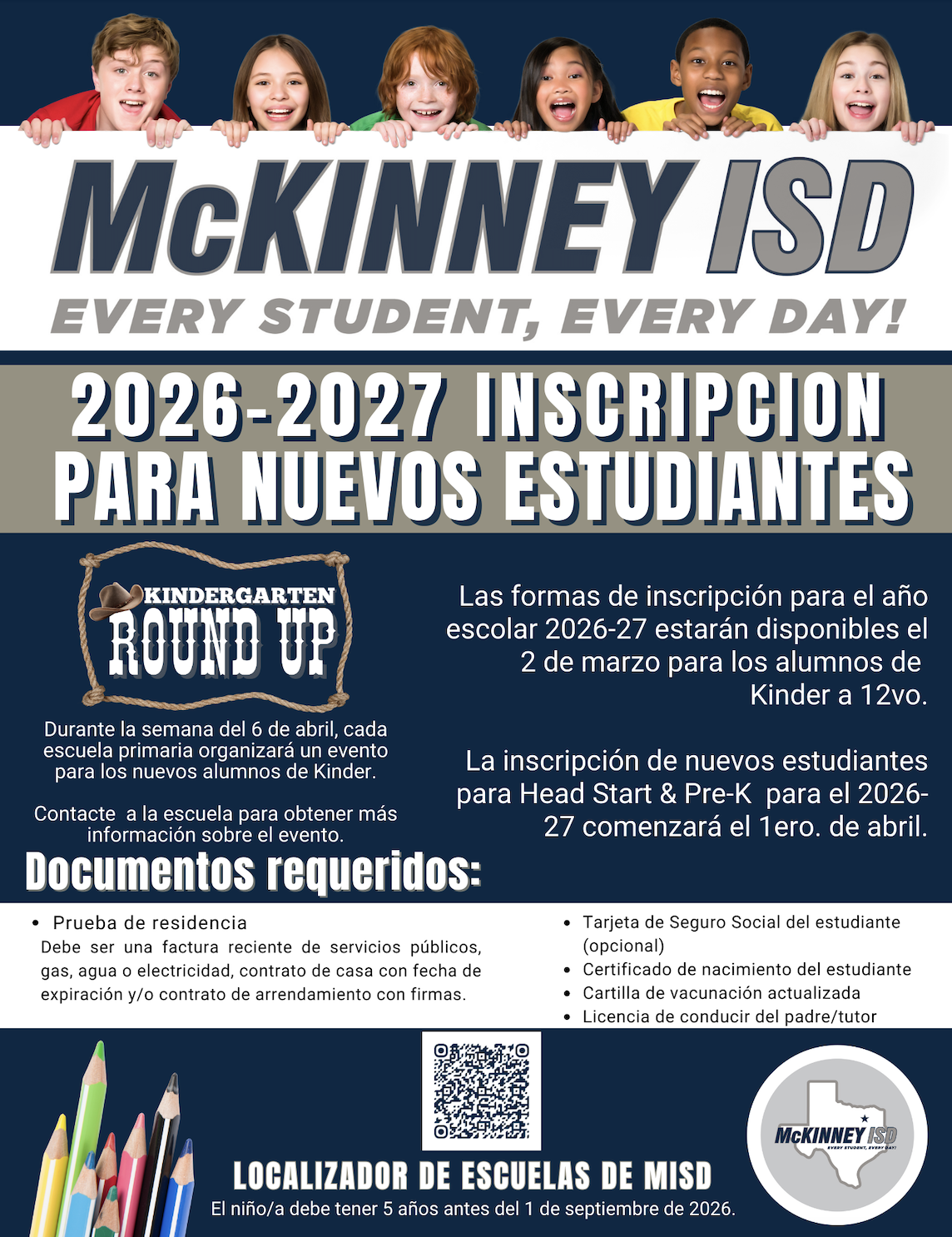 kinder round up- spanish