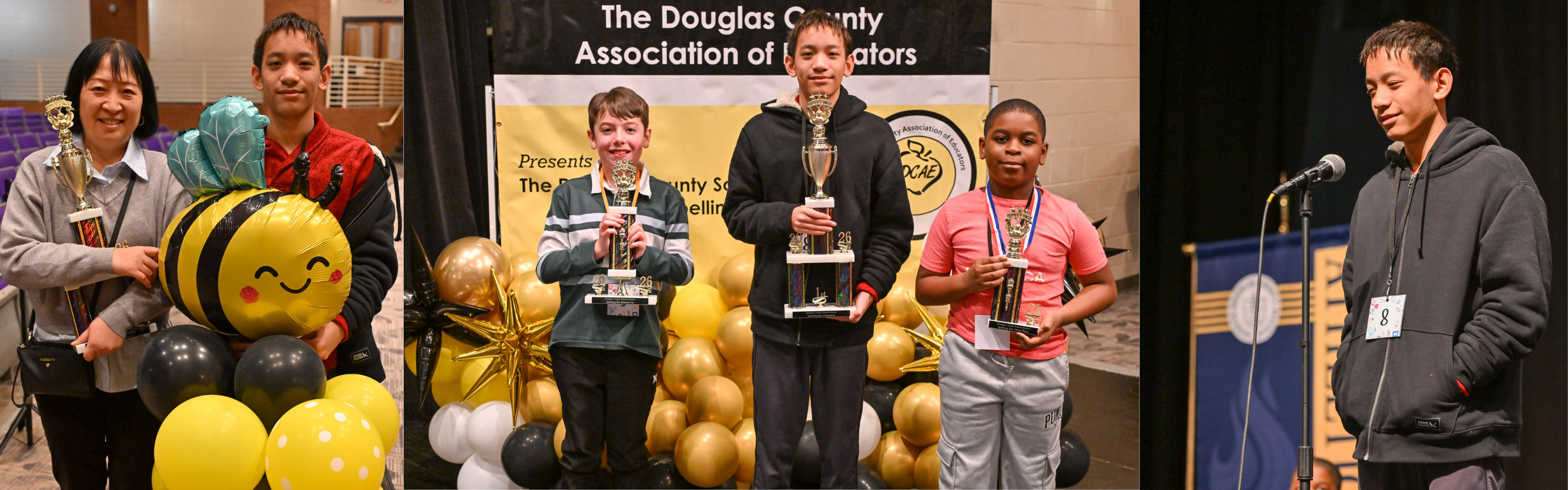 Chapel Hill Middle's William Liu wins the 2026 DCSS Spelling Bee.