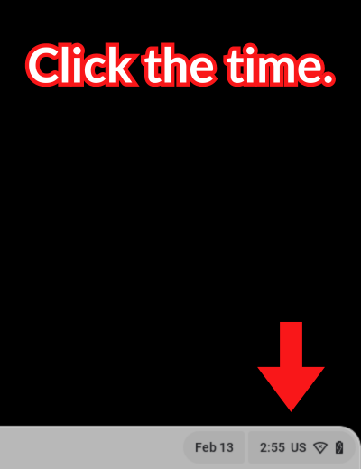 Click the time.
