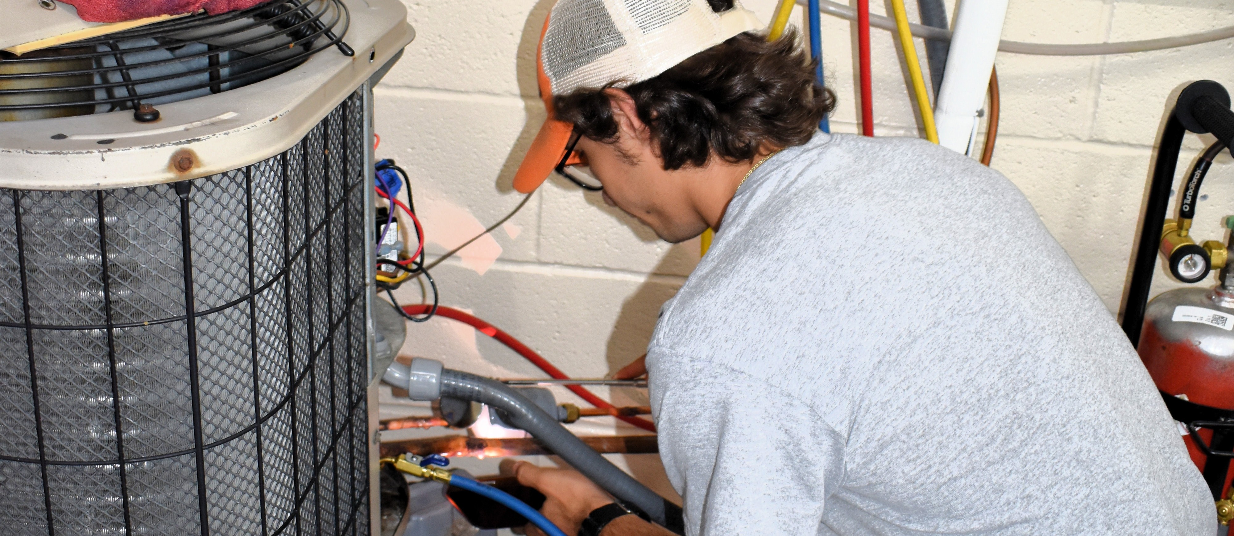 Image of students in the classroom working