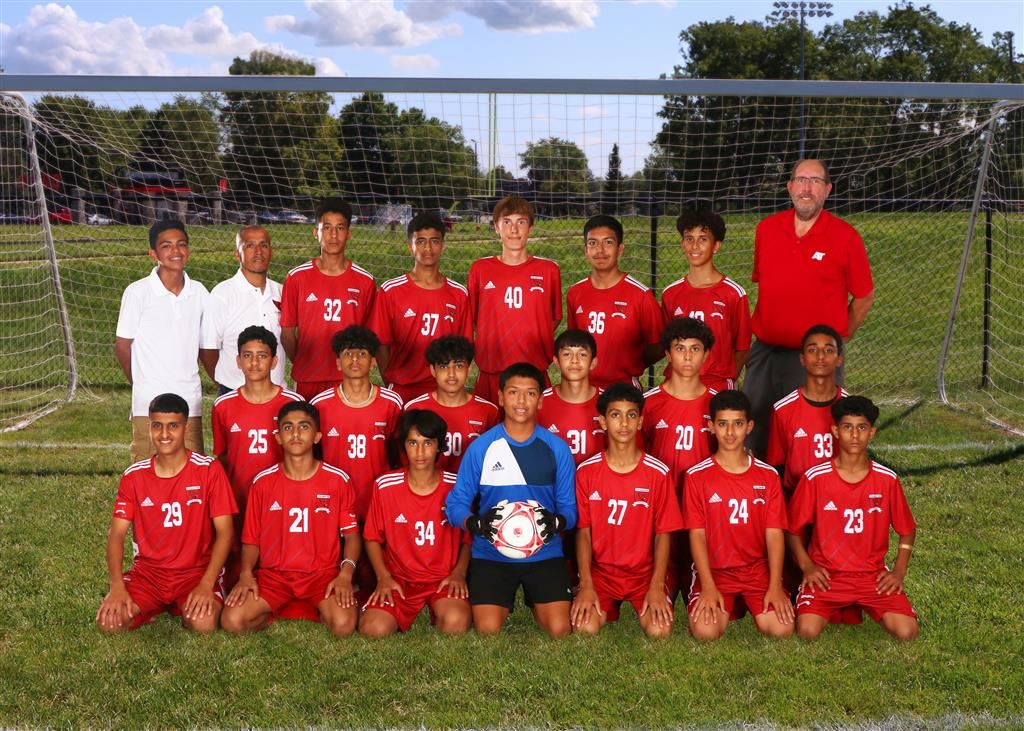 The 2023 Coldwater Cardinal JV boys soccer team