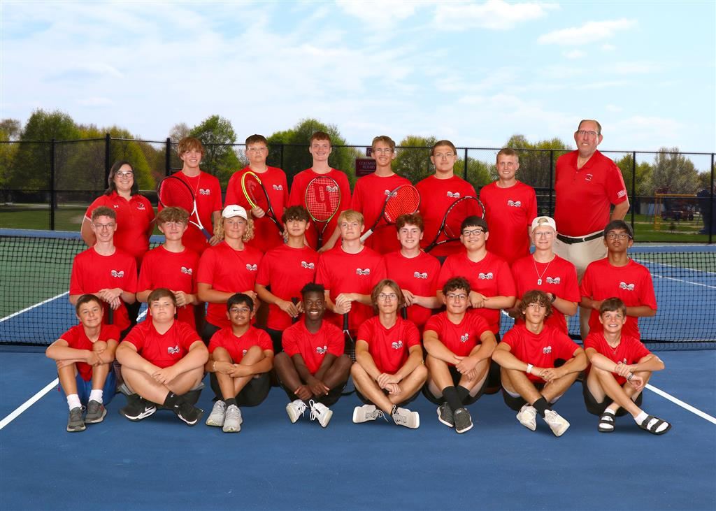The 2023 Coldwater Cardinal boys tennis team