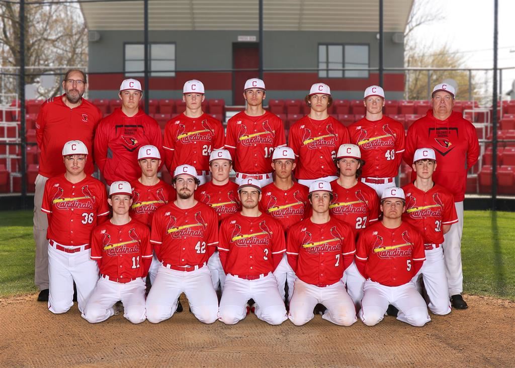 The 2024 Coldwater Cardinal varsity baseball team