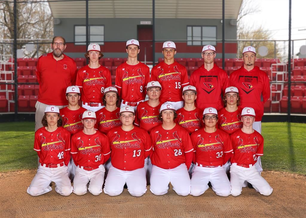 The 2024 Coldwater Cardinal JV baseball team