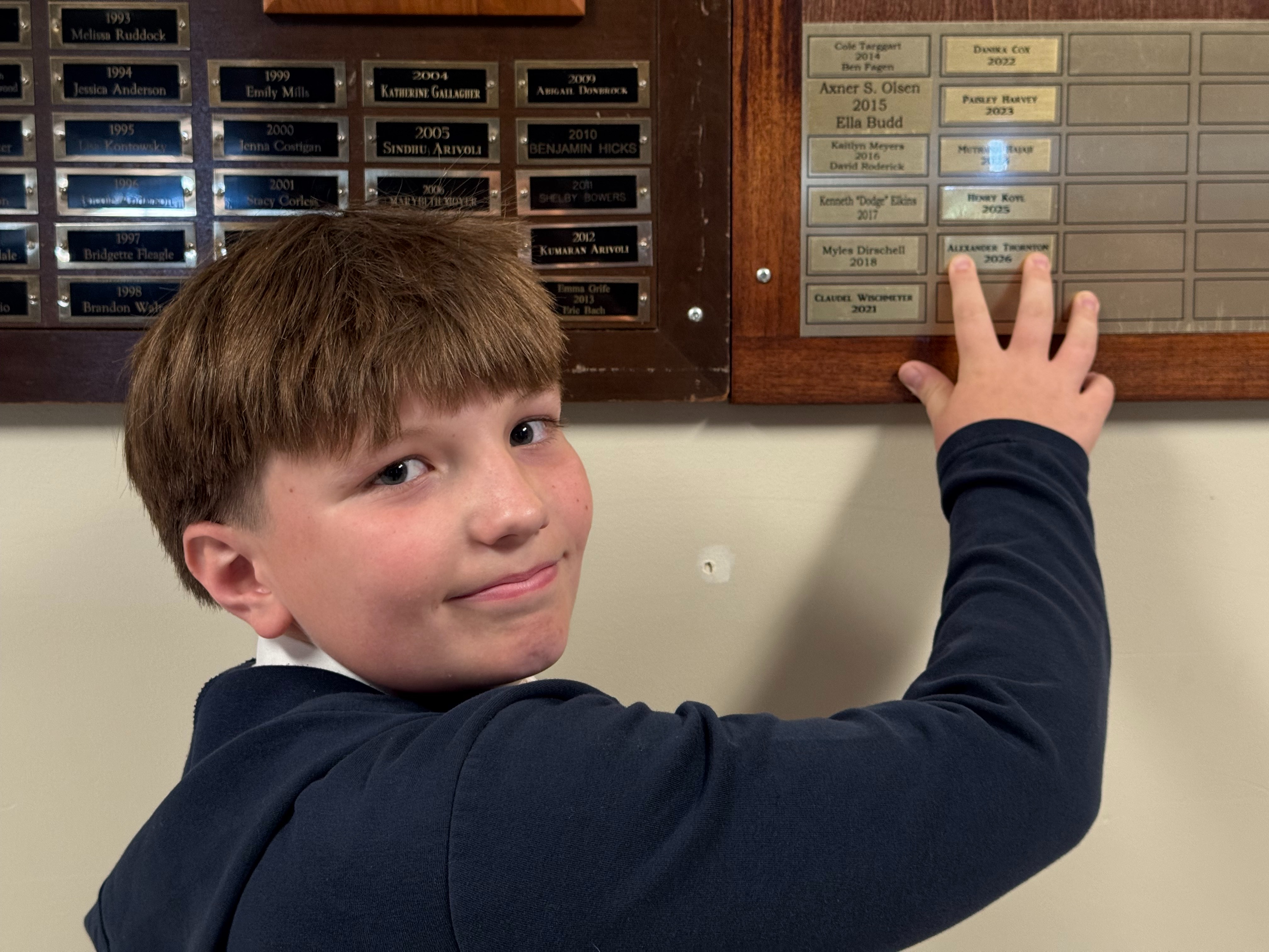 A.J. Thornton, 2026 Axner S. Olson Citizenship Award recipient