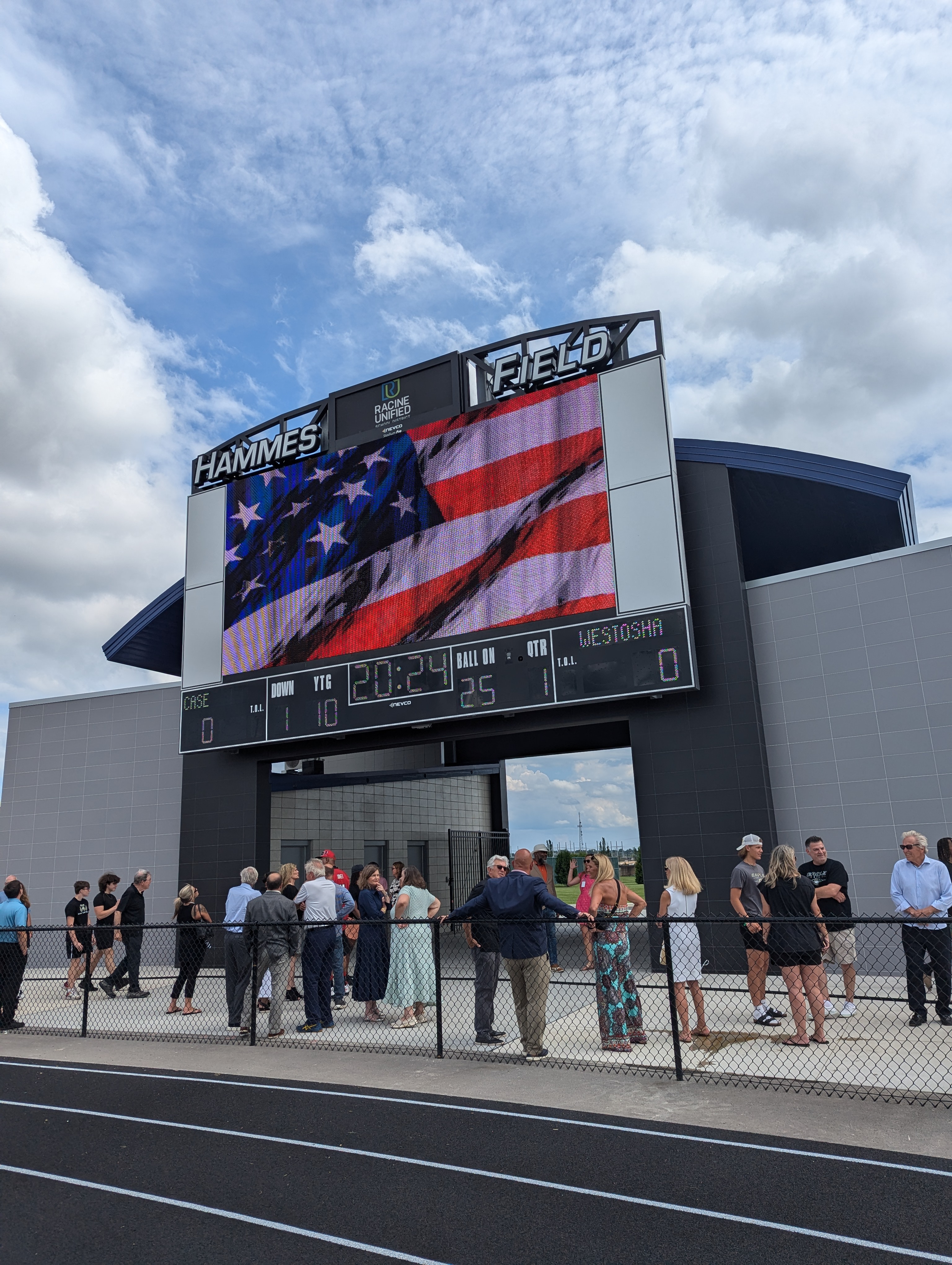 Hammes Field ribbon cutting ceremony