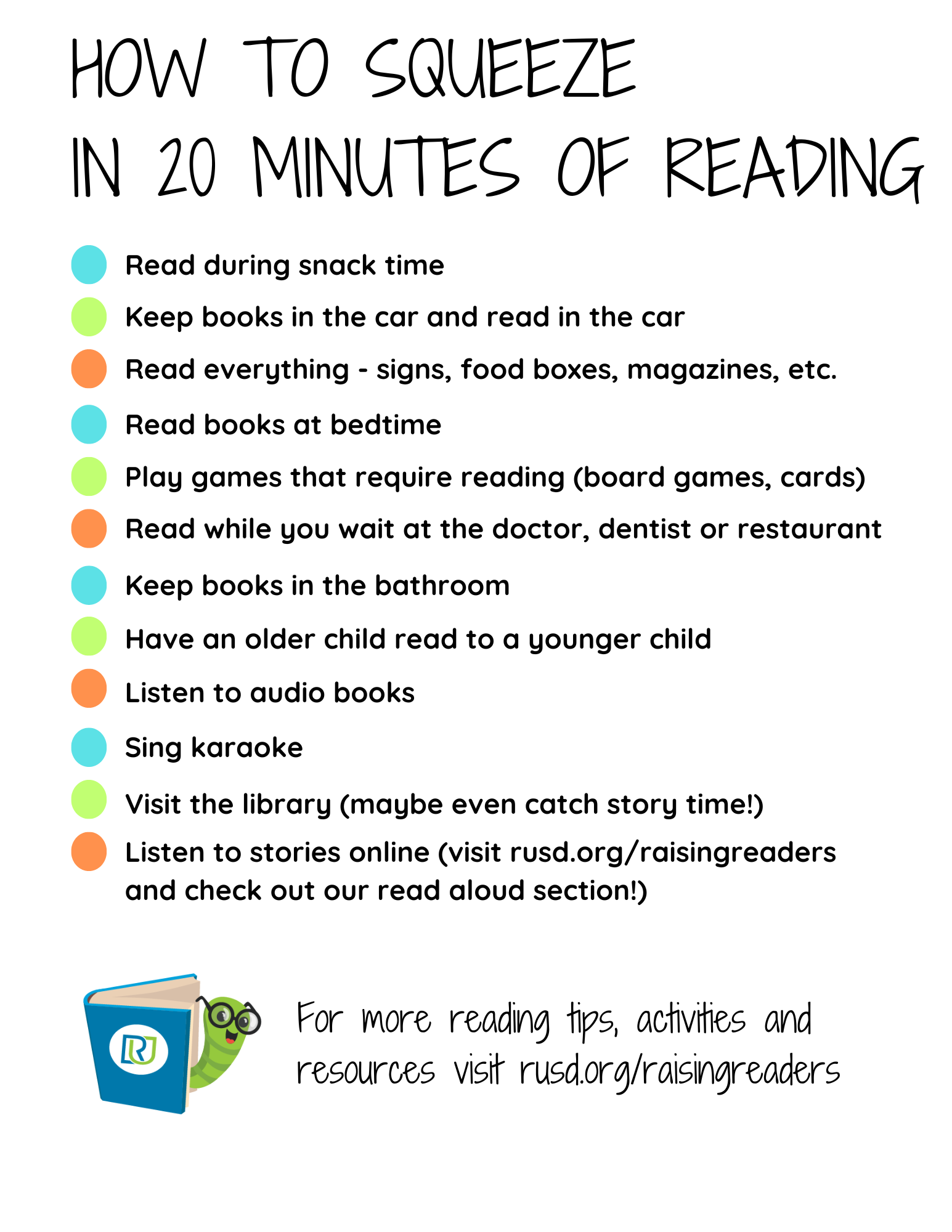 how to squeeze in 20 minutes of reading