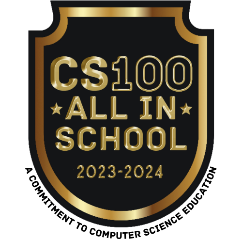 CS 100 All in school 2023-2024 logo