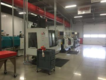 precision machining workspace