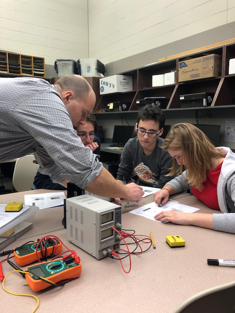 Students and Professor of High Technology High School