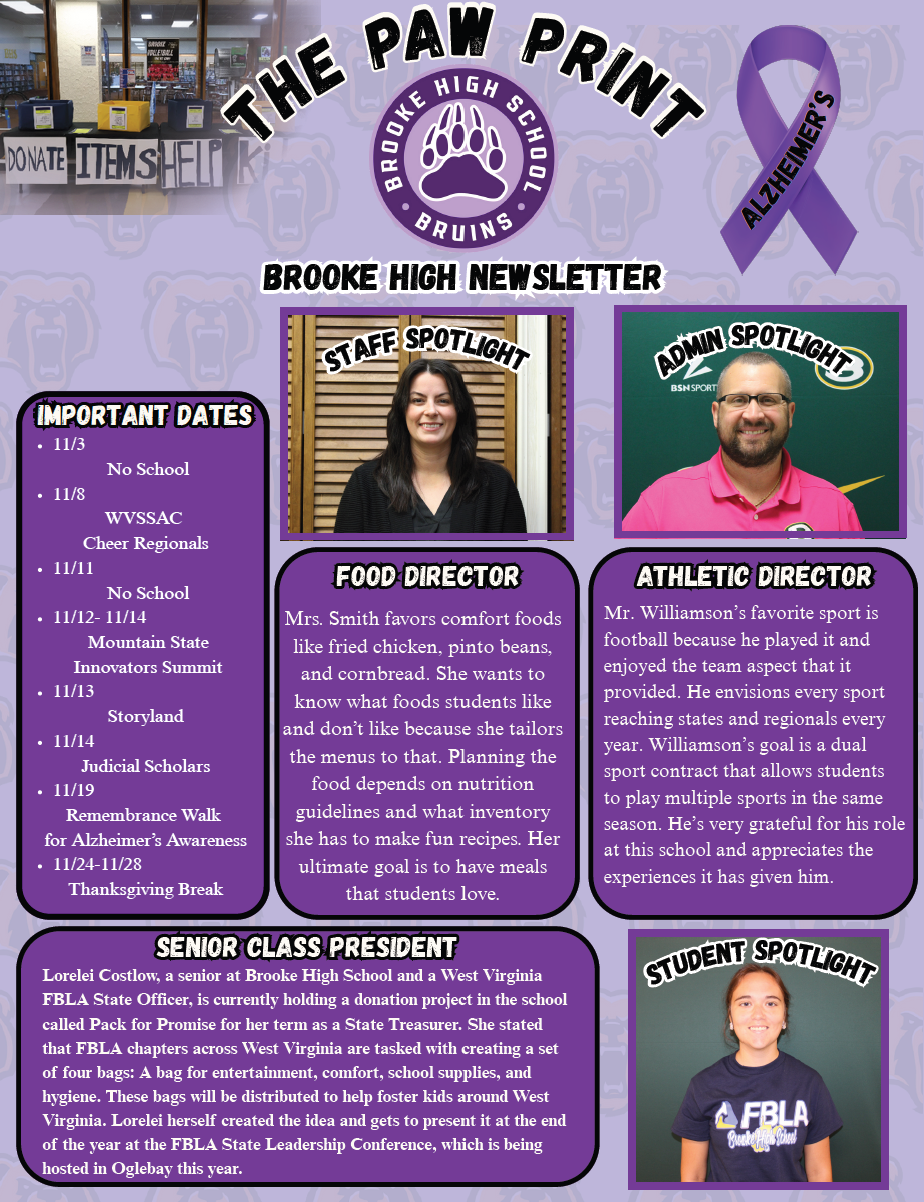 November Newsletter Page 1
