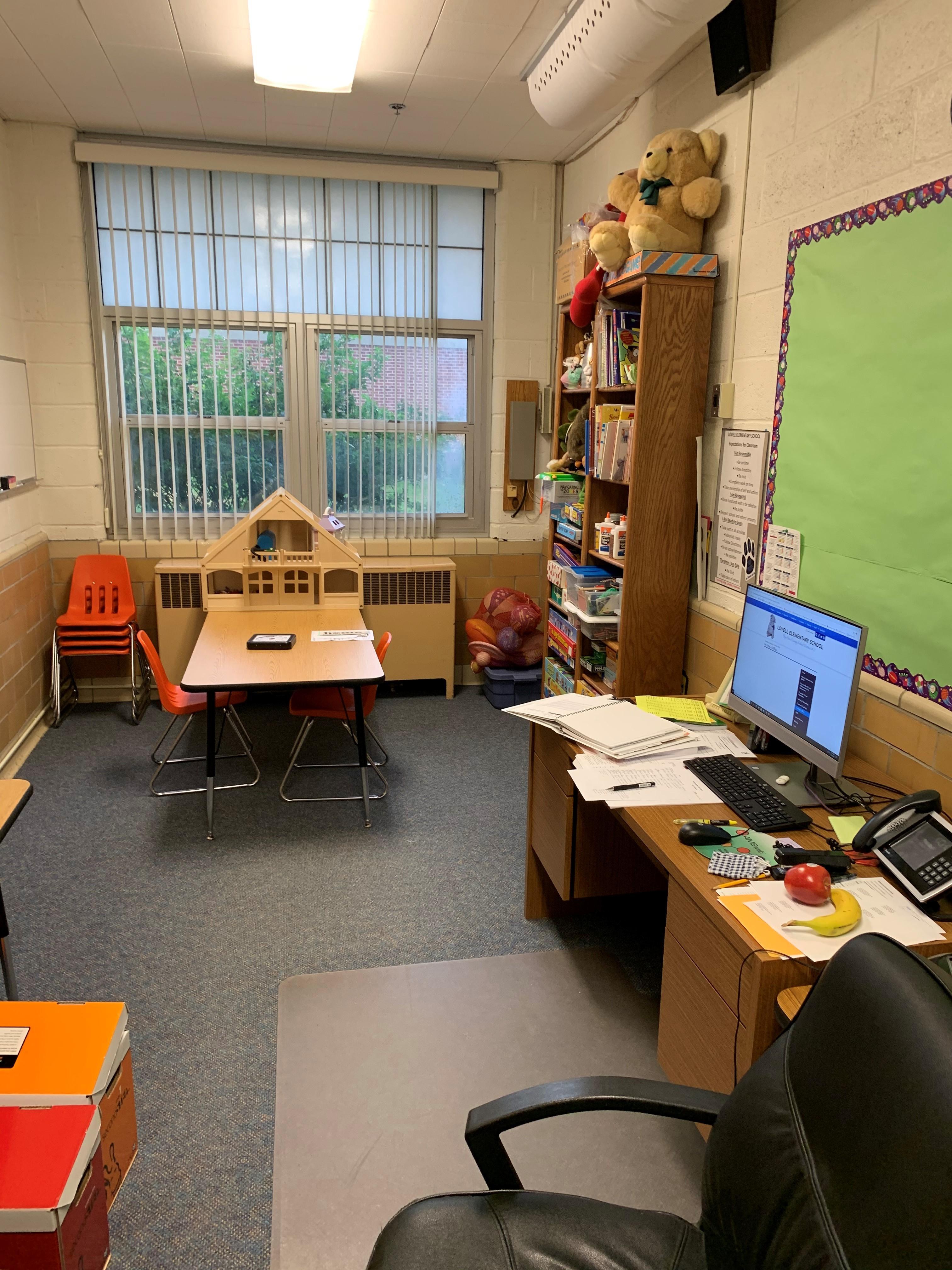 Inside of Mr. May's office