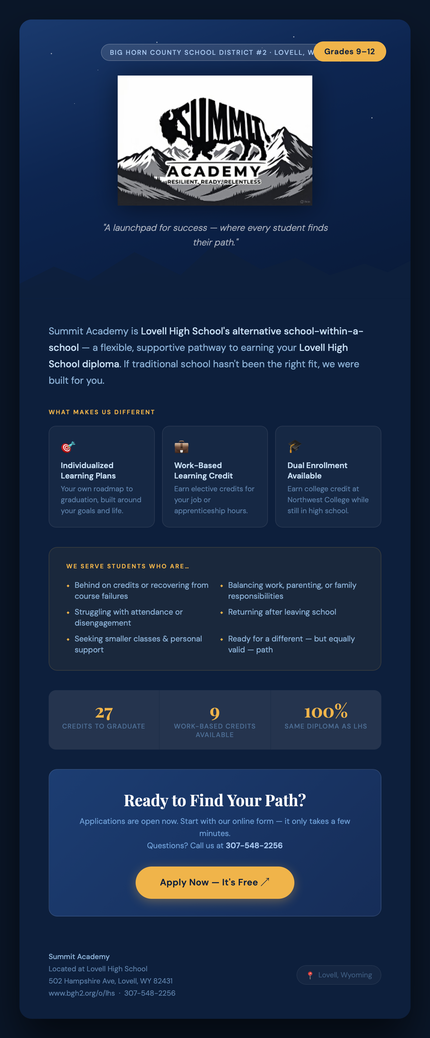 Summit Academy Alternative School