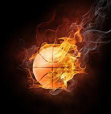 basketbal image of a ball on fire