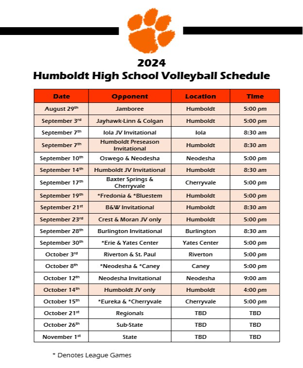 schedule for vb