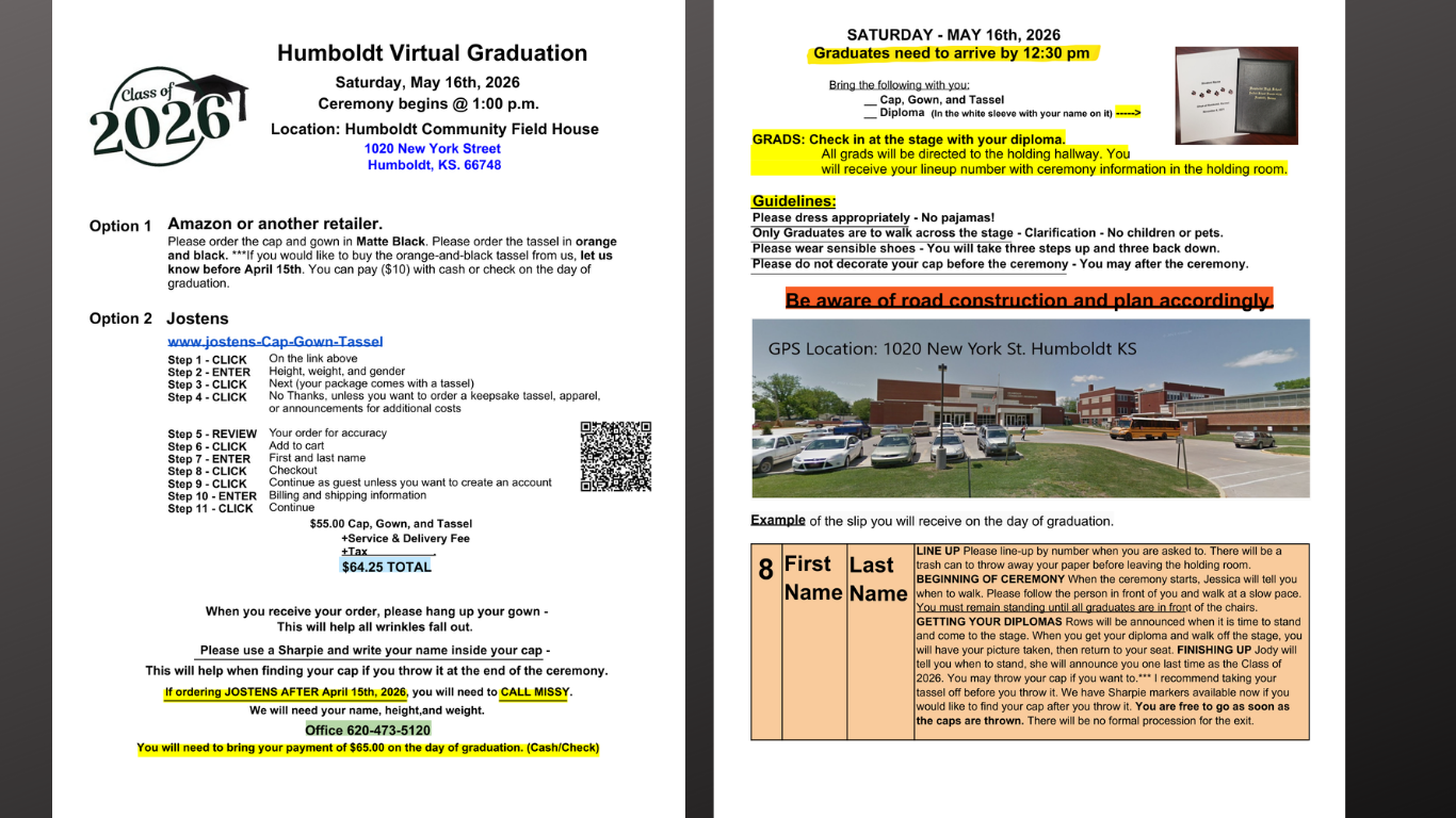 2026 grad info