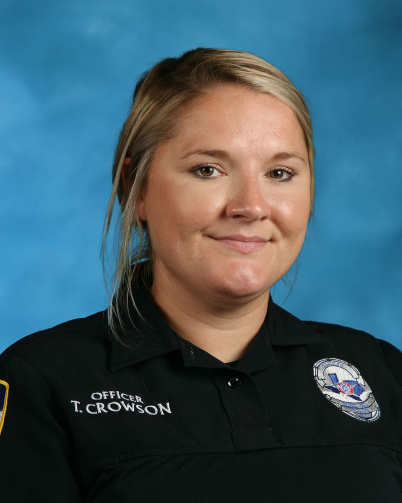 Taylor Crowson Rice ISD Police officer.