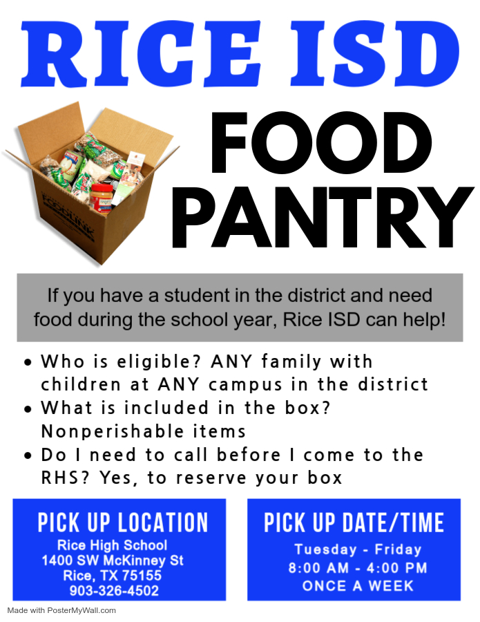 Food pantry flyer