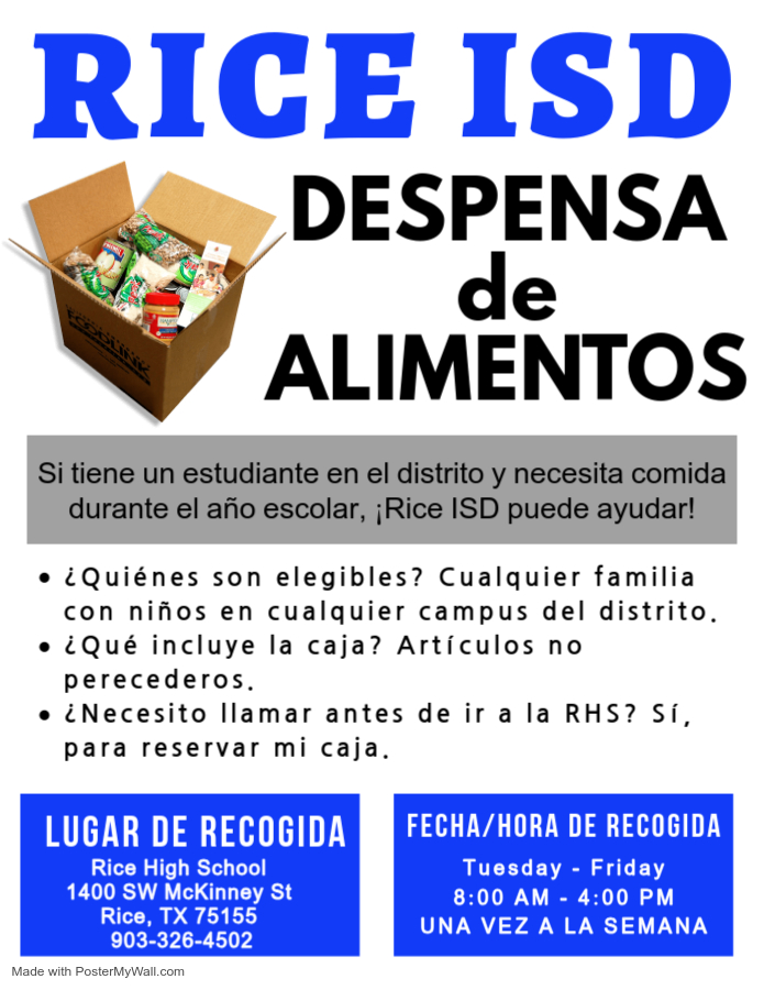 Food pantry flyer spanish