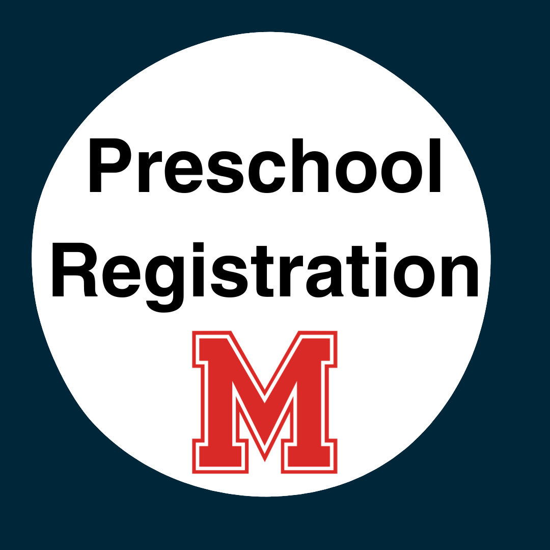 preschool registration with M district logo