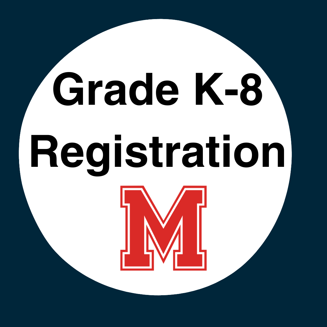 Grade K-8 with M district logo