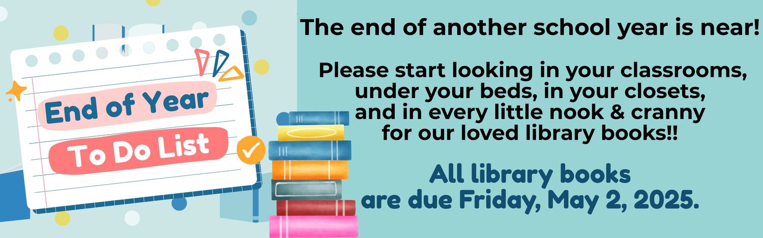 Library Books due
