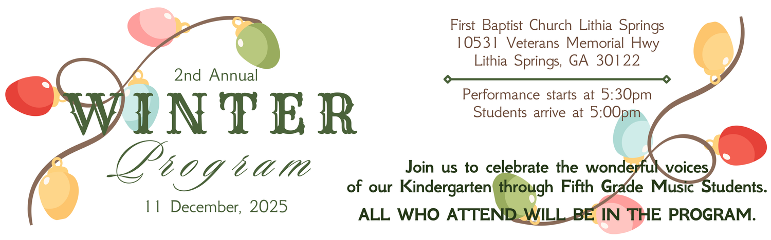 Music Program Christmas lights