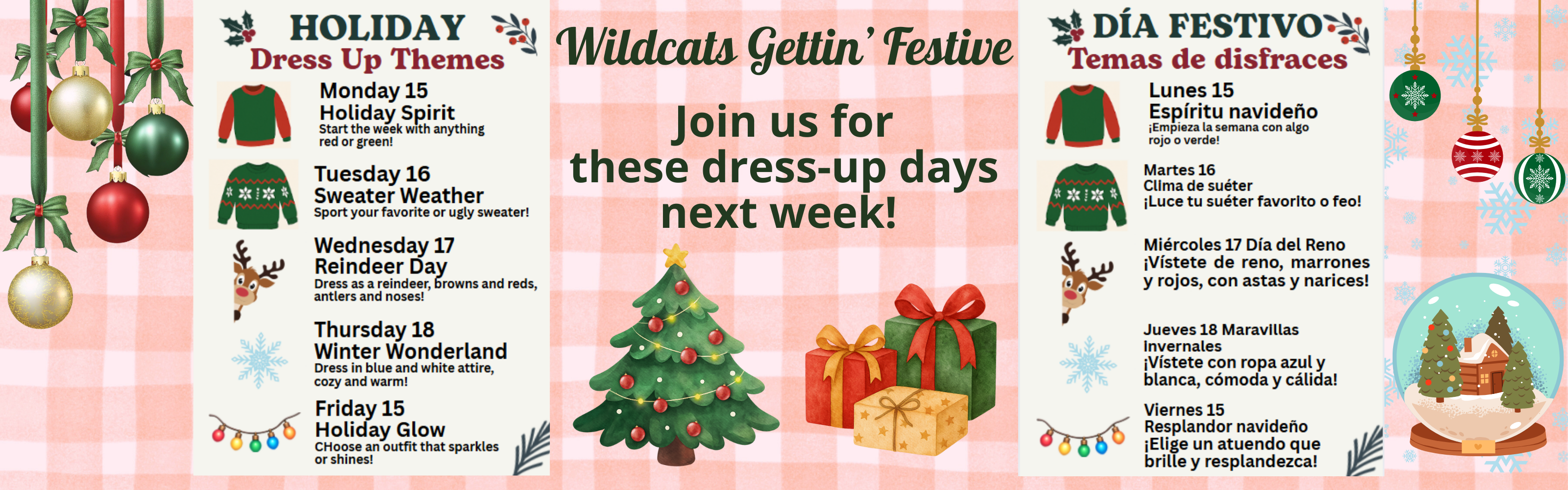 Christmas Dress Up Days 2025