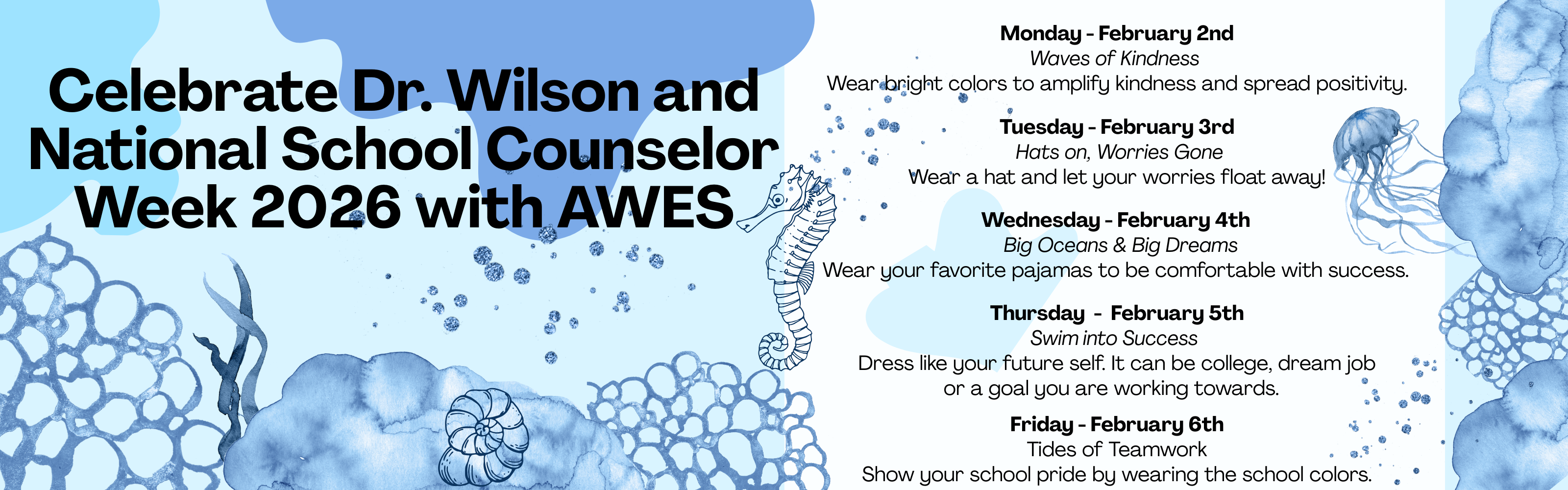 Counselor Week Dress Up Days