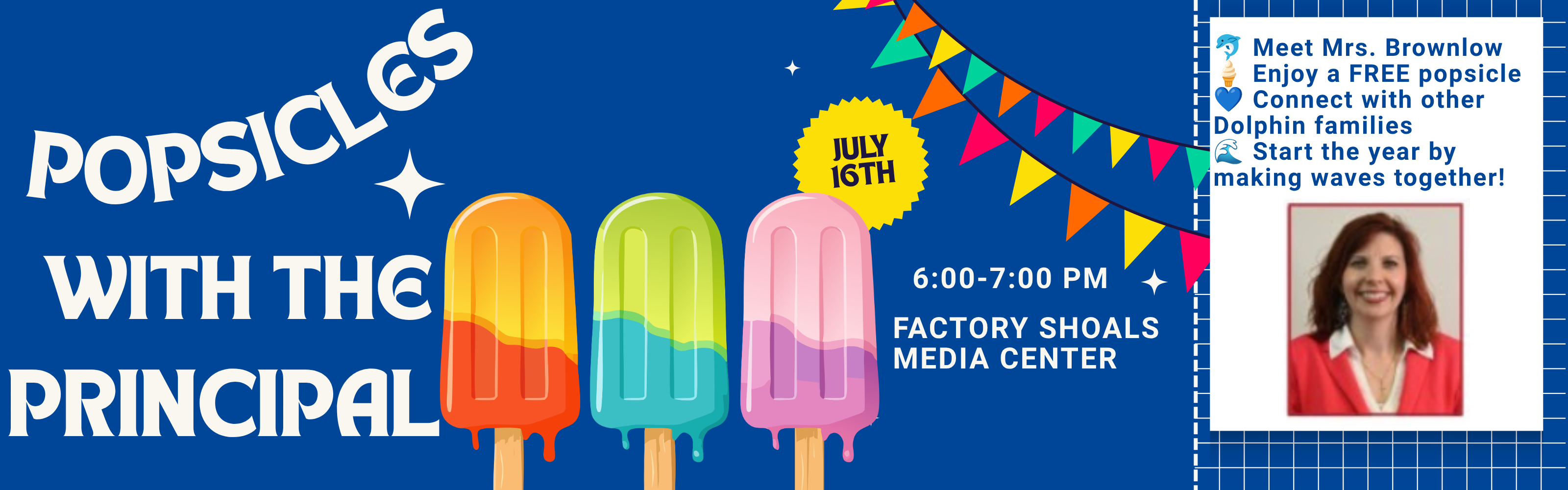 Popsicles with Principal 