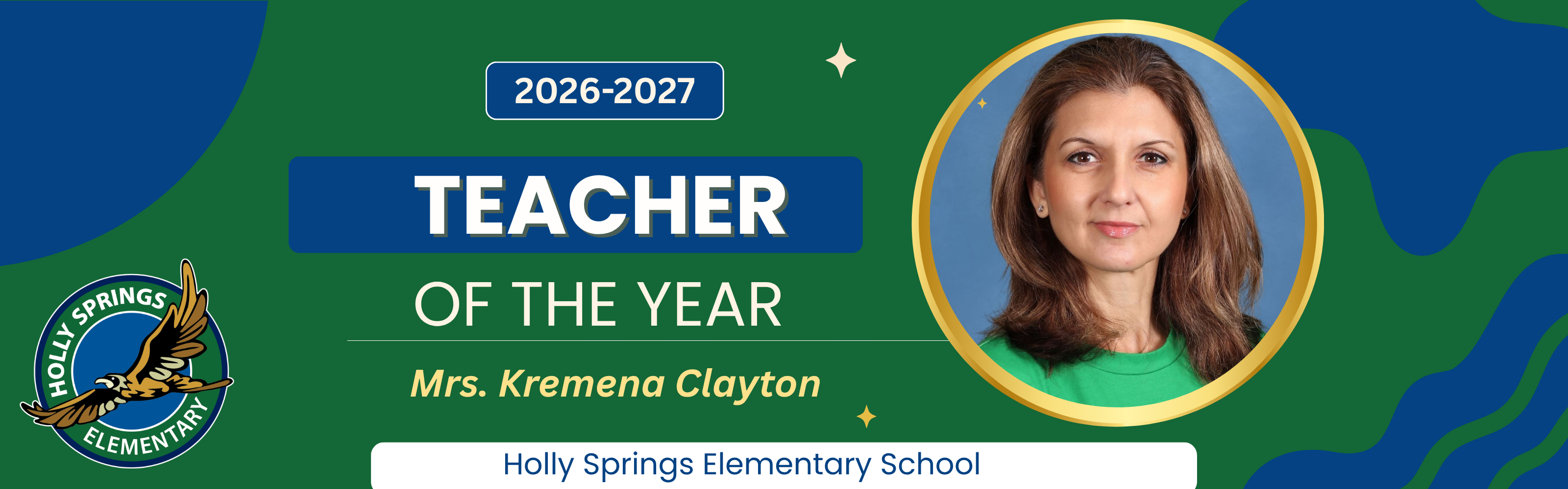 teacher of the year banner