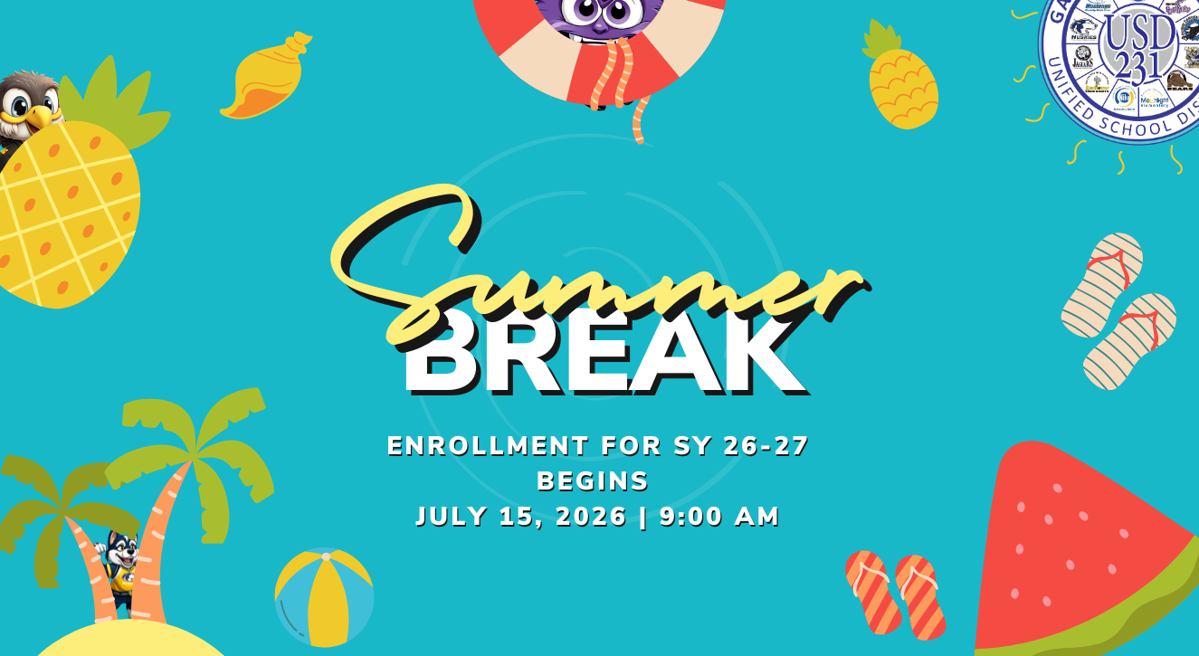 Summer Break Enrollment for SY 2026-2027 begins on July 15th at 9:00 am