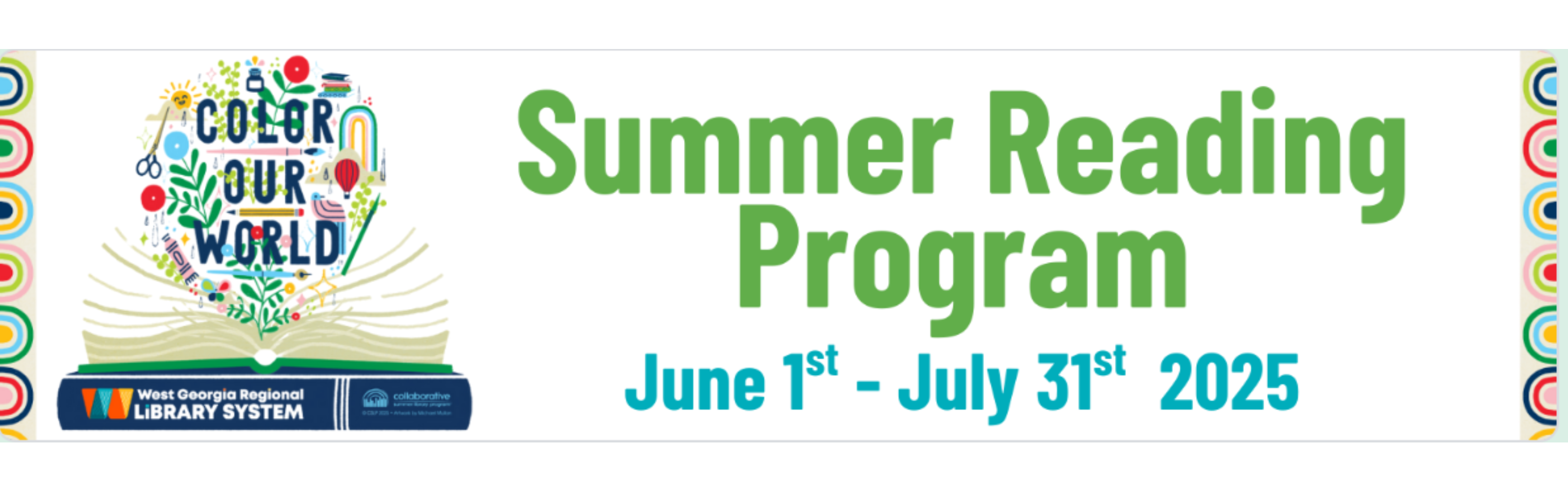 Summer Reading Program June 1 - July 31