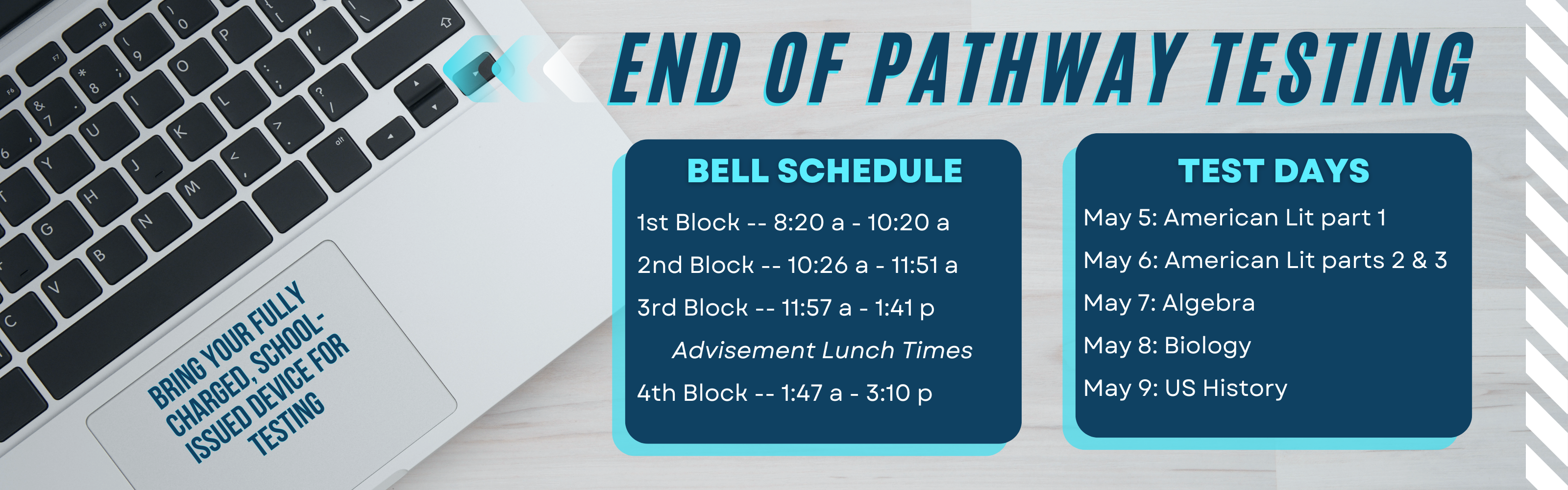 EOC Testing Schedule