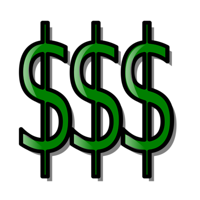 This is a graphic of green dollar signs 