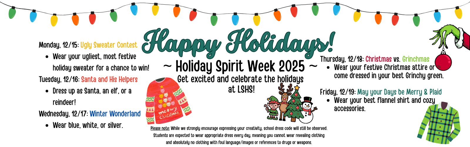 Holiday Spirit Week 2025