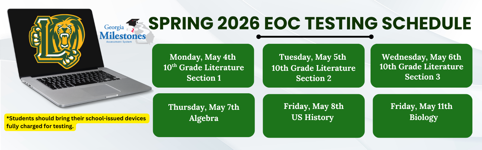 EOC Spring Testing