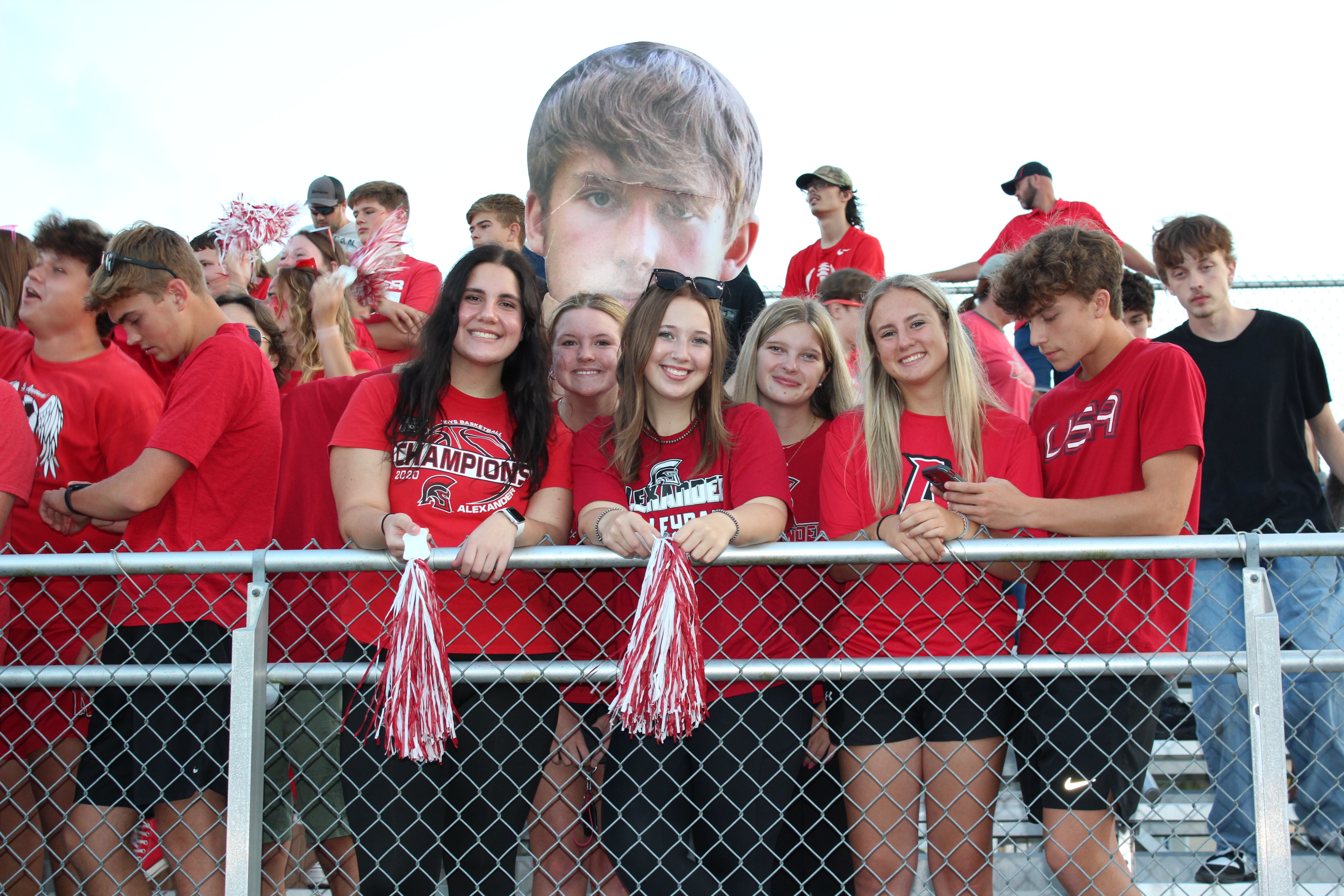 Spartan Student Fans in the football stands