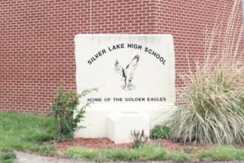Silver Lake High School sign at the school