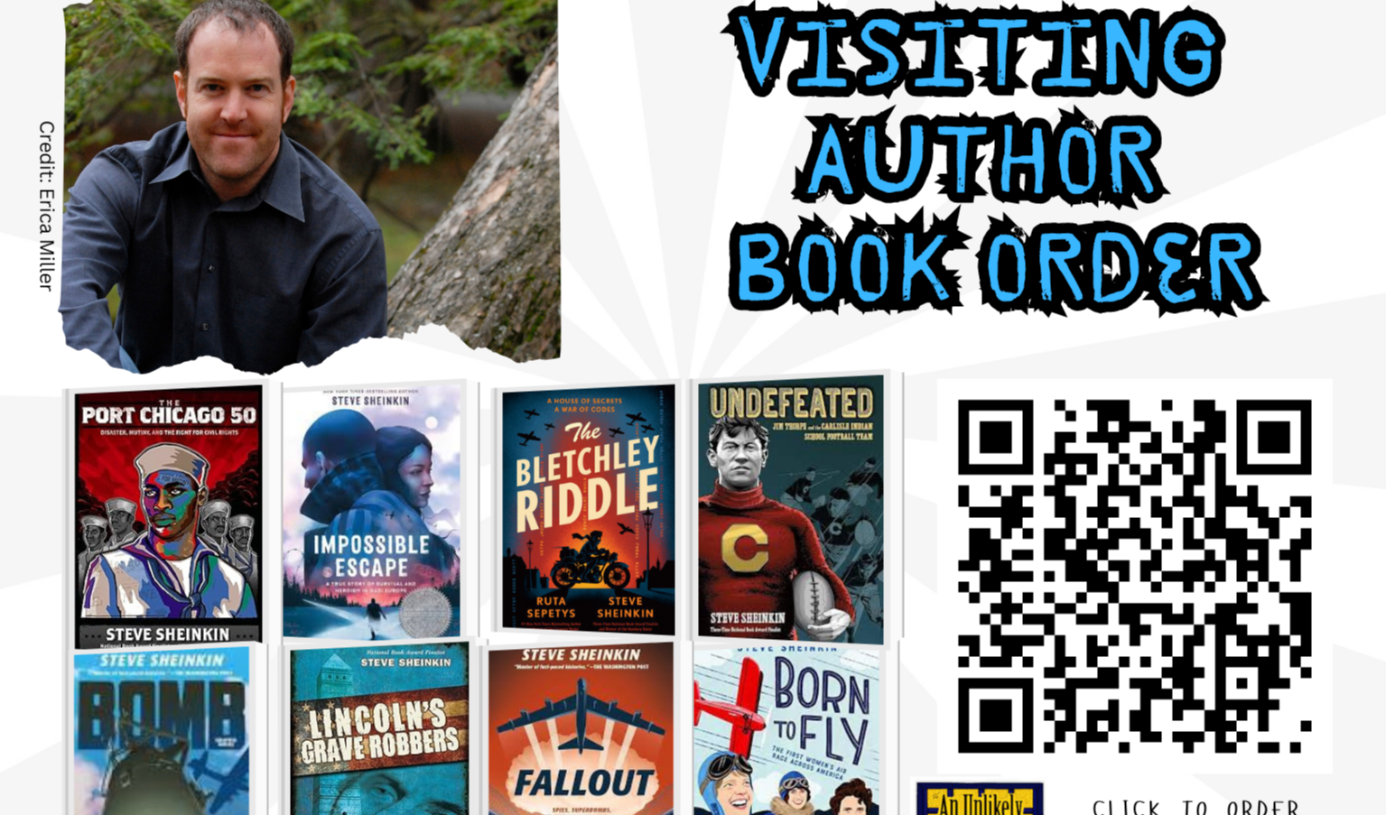 Visiting Author (Steve Sheinkin) Book Order