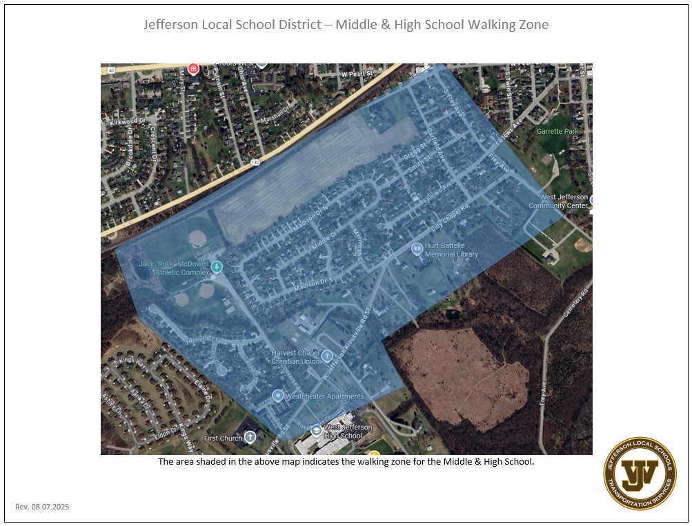 Middle & High School Walking Zone